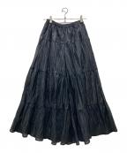 MIHOKO SAITOミホコ サイトウ）の古着「ランダムプリーツパンツ/ Random Pleats PT」｜ブラック