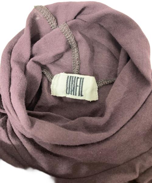UNFIL（アンフィル）unfil (アンフィル) タートルネックカットソー / ツイストコットンシアージャージータートルネックTシャツ ブラウン サイズ:freeの古着・服飾アイテム