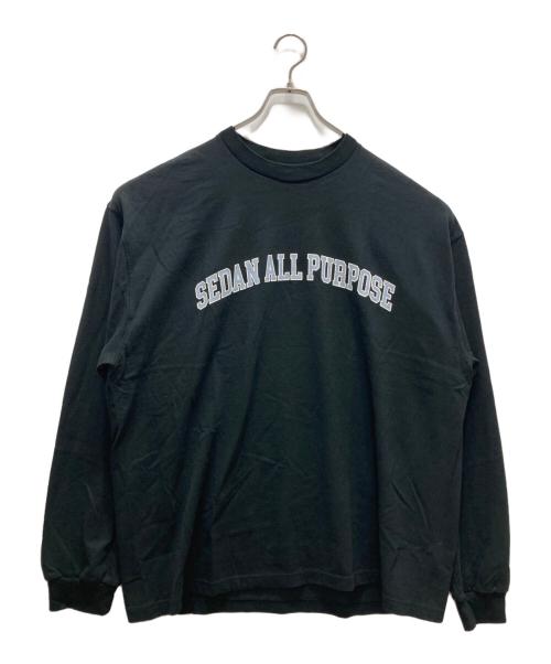 SEDAN ALL-PURPOSE（セダンオールパーパス）SEDAN ALL-PURPOSE (セダンオールパーパス) ロングスリーブカットソー/Arch Logo L/S Tee ブラック サイズ:XXLの古着・服飾アイテム