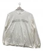 SEDAN ALL-PURPOSEセダンオールパーパス）の古着「ロングスリーブカットソー/Arch Logo L/S Tee」｜ホワイト