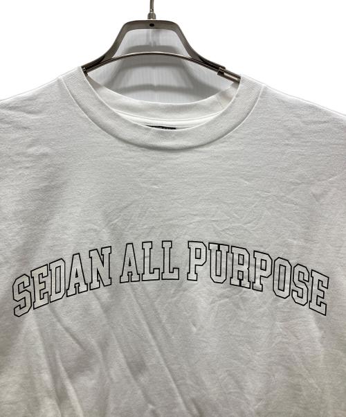 SEDAN ALL-PURPOSE（セダンオールパーパス）SEDAN ALL-PURPOSE (セダンオールパーパス) ロングスリーブカットソー/Arch Logo L/S Tee ホワイト サイズ:XXLの古着・服飾アイテム