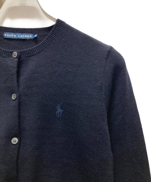 RALPH LAUREN（ラルフローレン）RALPH LAUREN (ラルフローレン) 丸首カーディガン ネイビー サイズ:Mの古着・服飾アイテム
