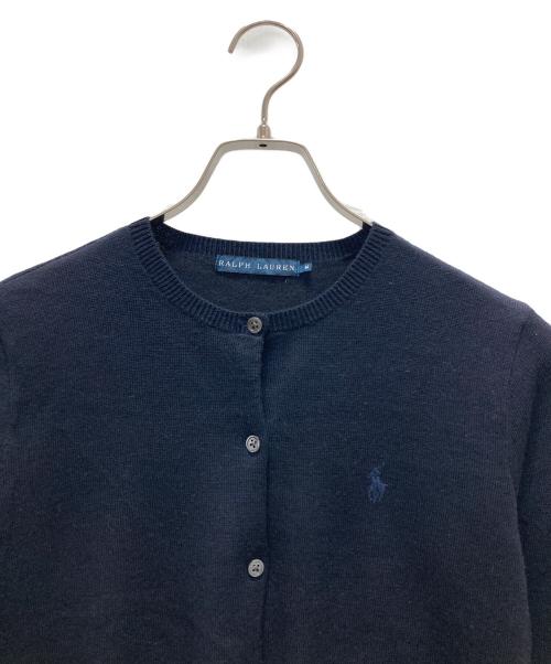 RALPH LAUREN（ラルフローレン）RALPH LAUREN (ラルフローレン) 丸首カーディガン ネイビー サイズ:Mの古着・服飾アイテム