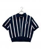 A.P.C.アーペーセー）の古着「ニットポロシャツ」｜ネイビー×ホワイト