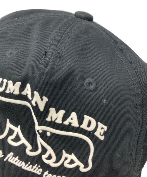 HUMAN MADE（ヒューマンメイド）HUMAN MADE (ヒューマンメイド) シロクマプリント 5 PANEL CAP/23AW ブラックの古着・服飾アイテム