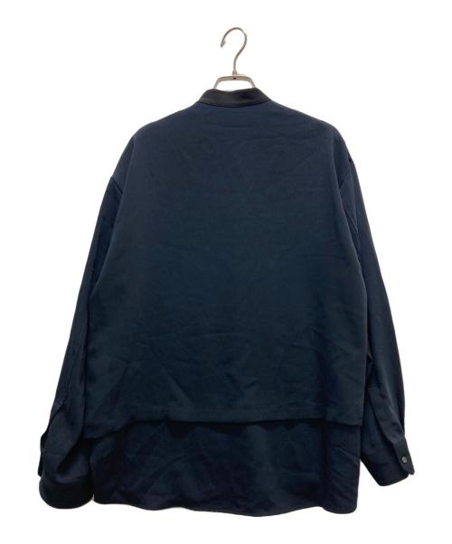 CULLNI（クルニ）CULLNI (クルニ) ノーカラーシャツ ネイビー サイズ:1の古着・服飾アイテム