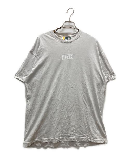 KITH（キス）KITH (キス) BOXプリントTシャツ グレー サイズ:Mの古着・服飾アイテム