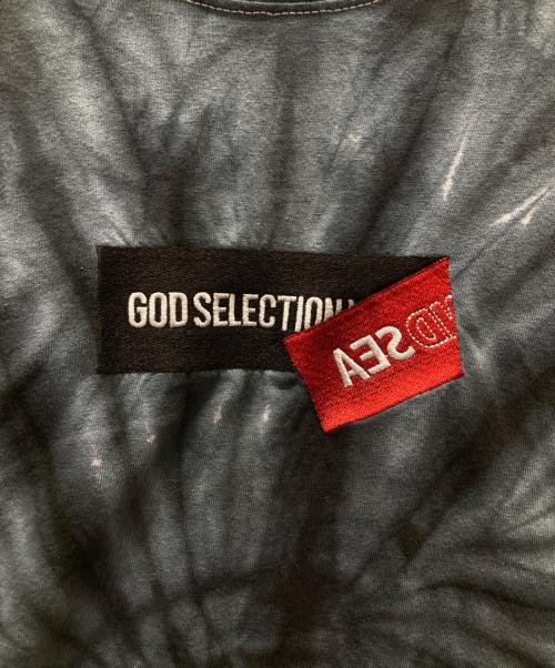 GOD SELECTION XXX（ゴッド セレクション トリプルエックス）GOD SELECTION XXX (ゴッド セレクション トリプルエックス) WIND AND SEA (ウィンダンシー) タイダイロゴロングスリーブカットソー/WDS x XXX TIE-DYE T-shirt ネイビー サイズ:XLの古着・服飾アイテム