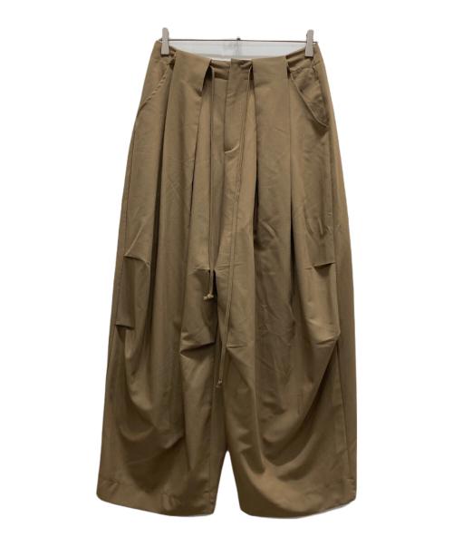 ANDREA & Co.（アンドレア アンド コー）ANDREA & Co. (アンドレア アンド コー) コードインタックウエストパンツ ブラウン サイズ:Freeの古着・服飾アイテム