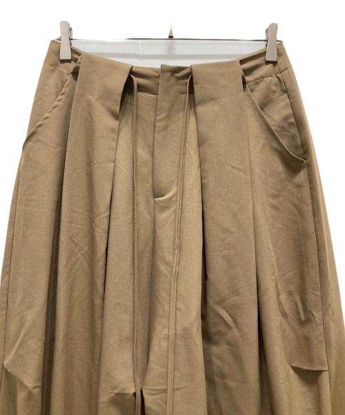 ANDREA & Co.（アンドレア アンド コー）ANDREA & Co. (アンドレア アンド コー) コードインタックウエストパンツ ブラウン サイズ:Freeの古着・服飾アイテム