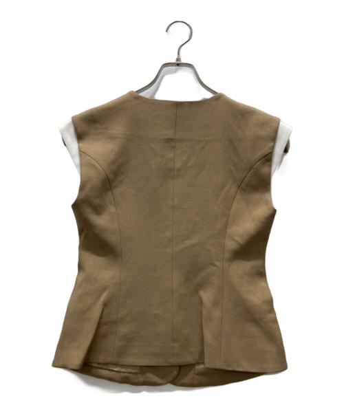 ANDREA & Co.（アンドレア アンド コー）ANDREA & Co. (アンドレア アンド コー) レイヤーデザインショルダーベスト ブラウン サイズ:Freeの古着・服飾アイテム