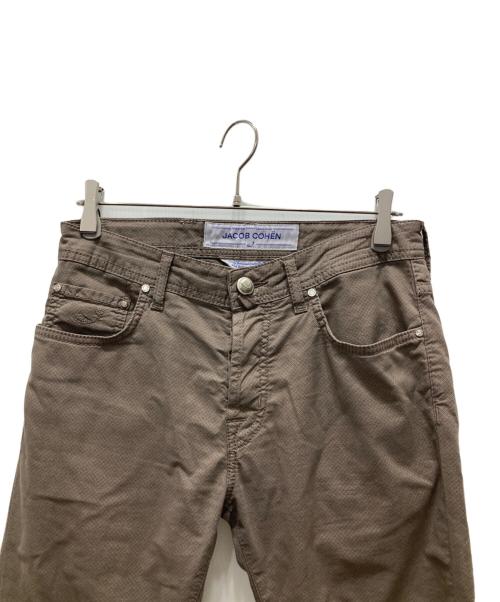 JACOB COHEN（ヤコブコーエン）JACOB COHEN (ヤコブコーエン) ハラコパッチスキニーパンツ ブラウン サイズ:W30の古着・服飾アイテム