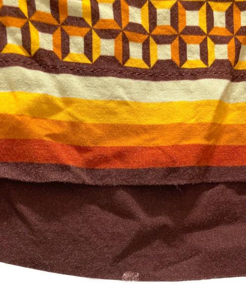 DRIES VAN NOTEN（ドリスヴァンノッテン）DRIES VAN NOTEN (ドリスヴァンノッテン) 幾何学柄ハーフパンツ オレンジ サイズ:44の古着・服飾アイテム