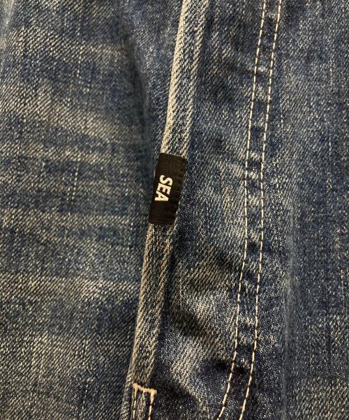 Denham（デンハム）Denham (デンハム) WIND AND SEA (ウィンダンシー) EAST WIDER DENIM インディゴ サイズ:W27の古着・服飾アイテム