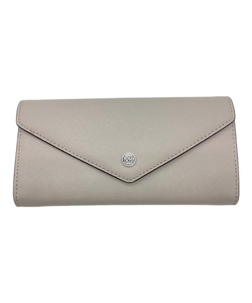 MICHAEL KORS（マイケルコース）MICHAEL KORS (マイケルコース) エンベロープコンチネンタルウォレット ベージュの古着・服飾アイテム