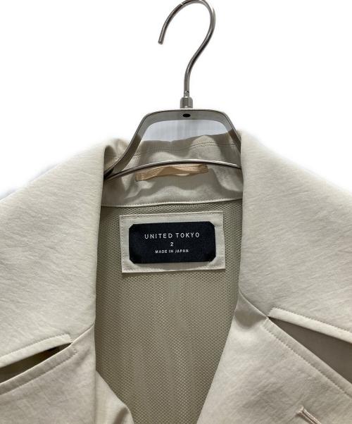 UNITED TOKYO（ユナイテッドトーキョー）UNITED TOKYO (ユナイテッドトーキョー) ハーフスリーブトレンチシャツ ベージュ サイズ:2の古着・服飾アイテム