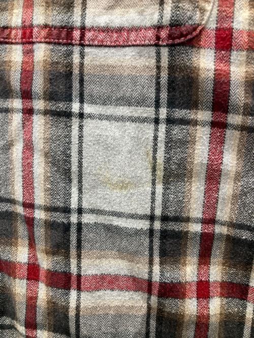 CarHartt（カーハート）CarHartt (カーハート) ダブルポケット チェックネルシャツ グレー サイズ:XLの古着・服飾アイテム