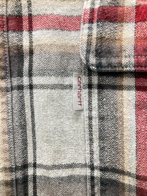 CarHartt（カーハート）CarHartt (カーハート) ダブルポケット チェックネルシャツ グレー サイズ:XLの古着・服飾アイテム