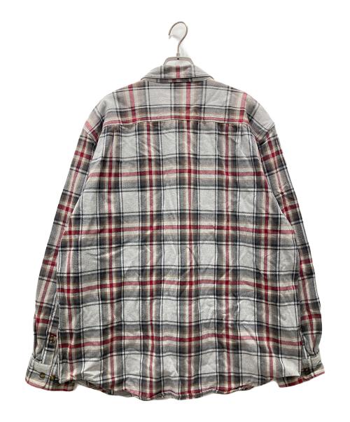 CarHartt（カーハート）CarHartt (カーハート) ダブルポケット チェックネルシャツ グレー サイズ:XLの古着・服飾アイテム