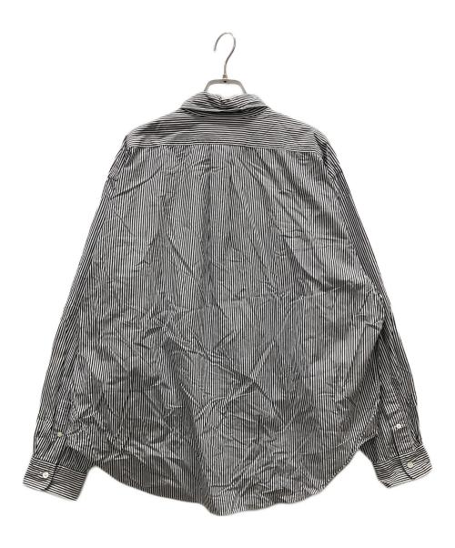 THE SHINZONE（ザ シンゾーン）THE SHINZONE (ザ シンゾーン) STRIPE DADDY SHIRTS グレー サイズ:RSの古着・服飾アイテム