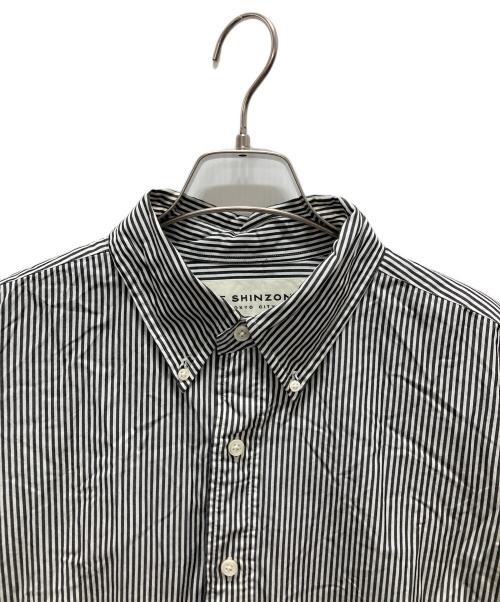 THE SHINZONE（ザ シンゾーン）THE SHINZONE (ザ シンゾーン) STRIPE DADDY SHIRTS グレー サイズ:RSの古着・服飾アイテム