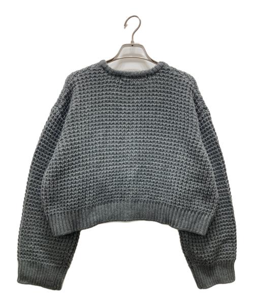 mizuiro-ind（ミズイロインド）mizuiro-ind (ミズイロインド) waffle knit C/D グレー サイズ:記載無しの古着・服飾アイテム