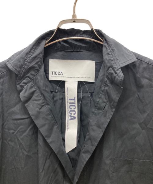 ticca（ティッカ）ticca (ティッカ) シャツワンピース ネイビー サイズ:Fの古着・服飾アイテム