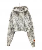 HERON PRESTONヘロンプレストン）の古着「ドット柄プルオーバーパーカー」｜ホワイト