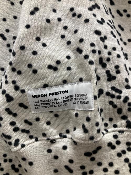 HERON PRESTON（ヘロンプレストン）HERON PRESTON (ヘロンプレストン) ドット柄プルオーバーパーカー ホワイト サイズ:Mの古着・服飾アイテム