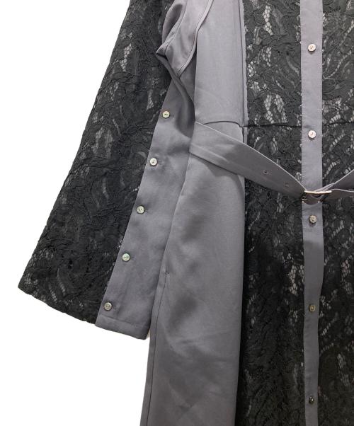 HARE（ハレ）HARE (ハレ) ソデスリットキリカエワンピース グレー サイズ:Fの古着・服飾アイテム