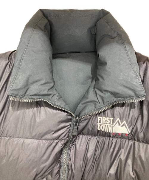 FIRST DOWN（ファーストダウン）FIRST DOWN (ファーストダウン) REVERSIBLE DOWN JACKET オレンジ サイズ:Mの古着・服飾アイテム