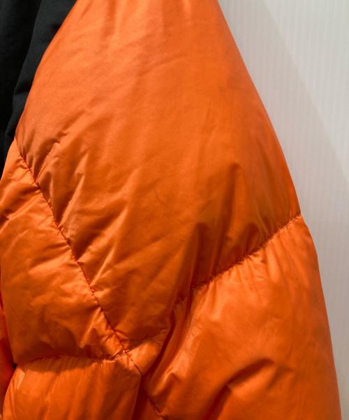 FIRST DOWN（ファーストダウン）FIRST DOWN (ファーストダウン) REVERSIBLE DOWN JACKET オレンジ サイズ:Mの古着・服飾アイテム