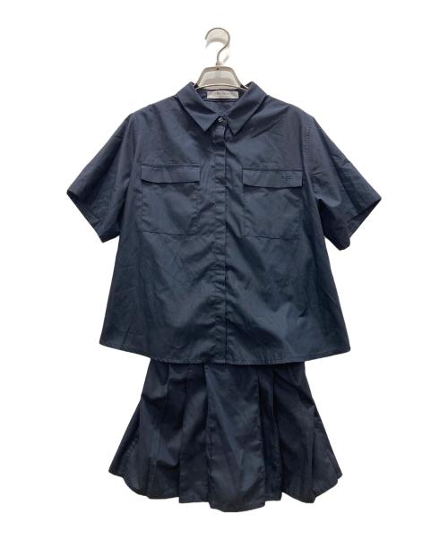 HER LIP TO（ハーリップトゥ）HER LIP TO (ハーリップトゥ) Herlipto Armace Short Sleeve Romper ネイビー サイズ:Sの古着・服飾アイテム