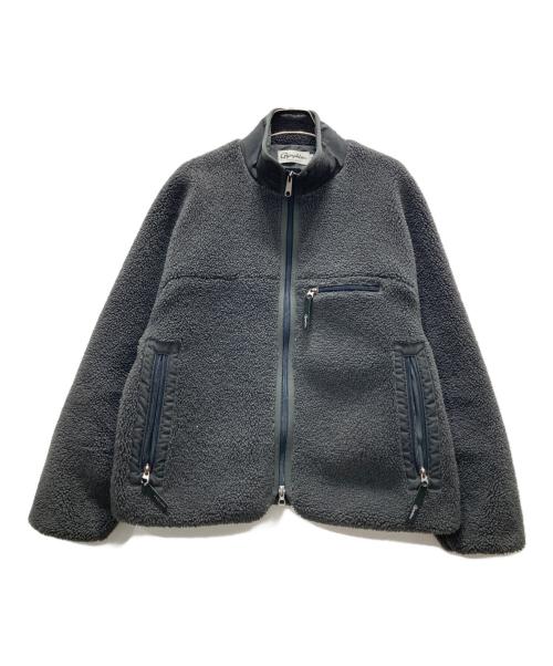 Gymphlex（ジムフレックス）Gymphlex (ジムフレックス) スタンドカラー ボアフリース ジャケット グレー サイズ:14の古着・服飾アイテム