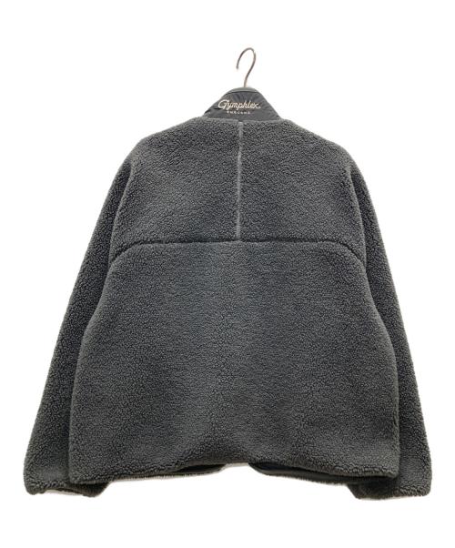 Gymphlex（ジムフレックス）Gymphlex (ジムフレックス) スタンドカラー ボアフリース ジャケット グレー サイズ:14の古着・服飾アイテム