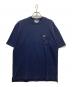LACOSTE（ラコステ）の古着「鹿の子Tシャツ」｜ネイビー