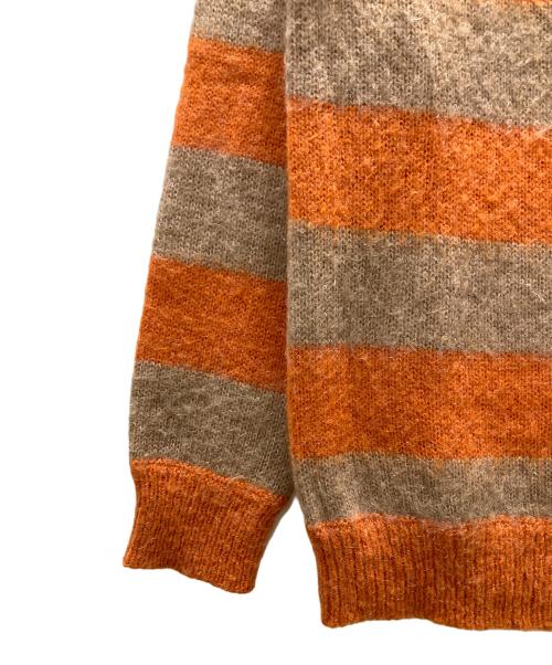 Schott（ショット）Schott (ショット) ボーダーニット オレンジ×ベージュ サイズ:Mの古着・服飾アイテム