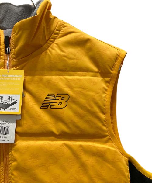 NEW BALANCE（ニューバランス）NEW BALANCE (ニューバランス) ハイブリットフルジップダウンベスト イエロー サイズ:5 未使用品の古着・服飾アイテム