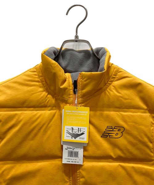 NEW BALANCE（ニューバランス）NEW BALANCE (ニューバランス) ハイブリットフルジップダウンベスト イエロー サイズ:5 未使用品の古着・服飾アイテム