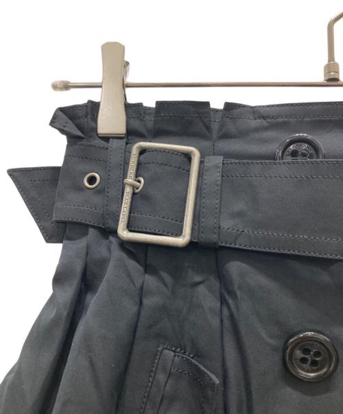 BURBERRY BLUE LABEL（バーバリー ブルー レーベル）BURBERRY BLUE LABEL (バーバリー ブルー レーベル) トレンチ ミニスカート ブラック サイズ:36の古着・服飾アイテム