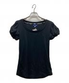 BURBERRY LONDON BLUE LABELバーバリーロンドンブルーレーベル）の古着「Tシャツ」｜ブラック