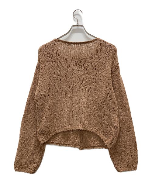 Plage（プラージュ）Plage (プラージュ) Fringe yarn カーディガン 2 ブラウン サイズ:Fの古着・服飾アイテム