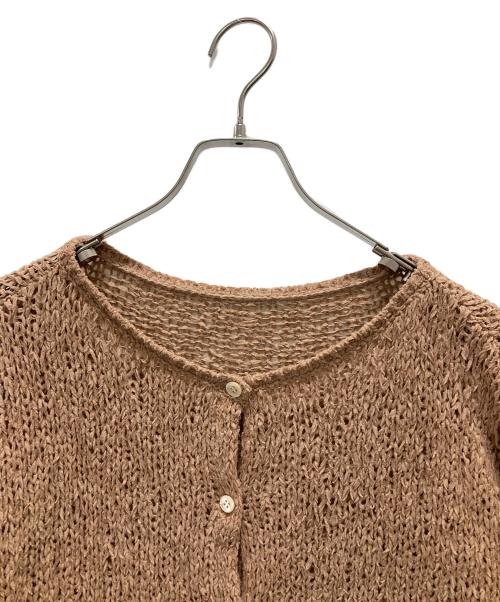 Plage（プラージュ）Plage (プラージュ) Fringe yarn カーディガン 2 ブラウン サイズ:Fの古着・服飾アイテム