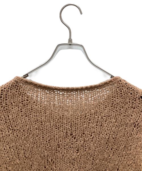Plage（プラージュ）Plage (プラージュ) Fringe yarn カーディガン 2 ブラウン サイズ:Fの古着・服飾アイテム