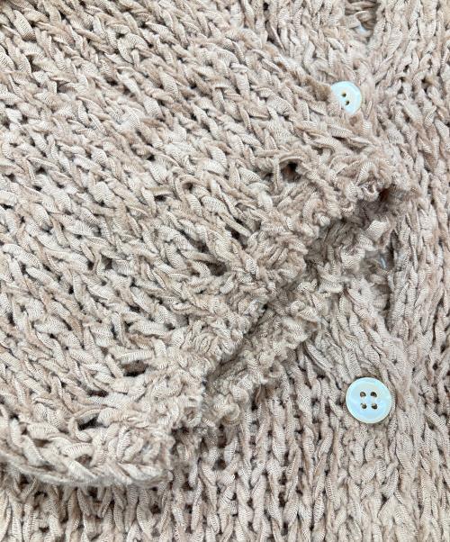 Plage（プラージュ）Plage (プラージュ) Fringe yarn カーディガン 2 ブラウン サイズ:Fの古着・服飾アイテム