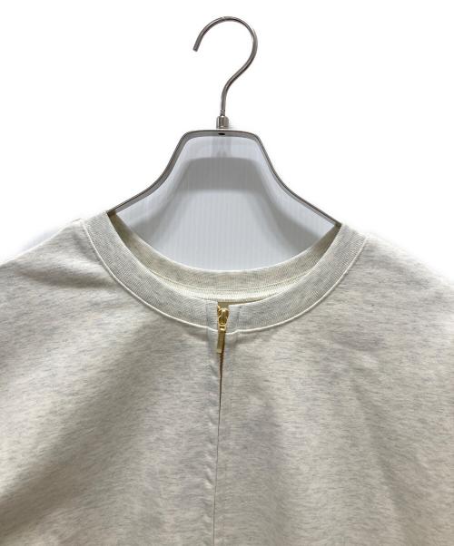 IENA（イエナ）IENA (イエナ) ジップオープン2WAYスウェットプルオーバー ホワイト サイズ:記載なしの古着・服飾アイテム