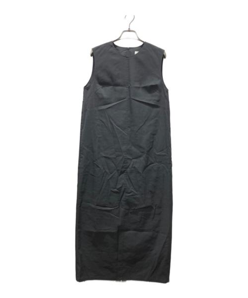IENA（イエナ）IENA (イエナ) リネン混ノースリーブワンピース グレー サイズ:36の古着・服飾アイテム