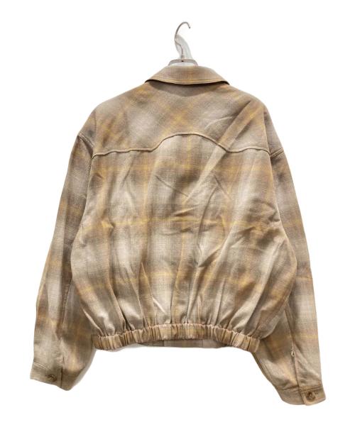 PENDLETON（ペンドルトン）PENDLETON (ペンドルトン) M TO R (ムウトアール) CHECK BLOUSON ブラウン サイズ:L 未使用品の古着・服飾アイテム