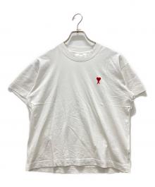 AMI Alexandre Mattiussi（アミアレクサンドルマテュッシ）の古着「ハートワンポイントTシャツ」｜ホワイト