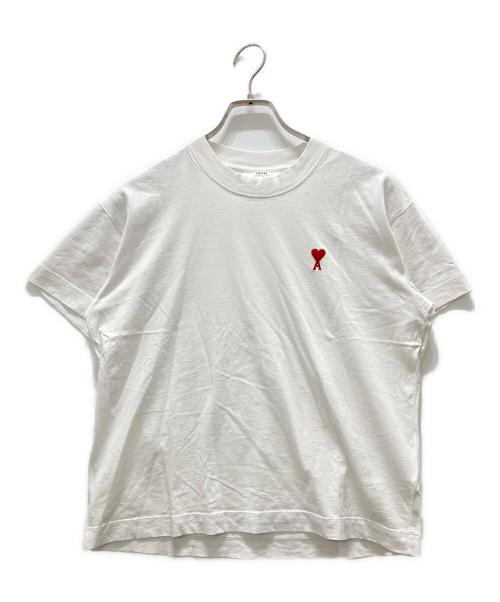 AMI Alexandre Mattiussi（アミアレクサンドルマテュッシ）AMI Alexandre Mattiussi (アミアレクサンドルマテュッシ) ハートワンポイントTシャツ ホワイト サイズ:Mの古着・服飾アイテム